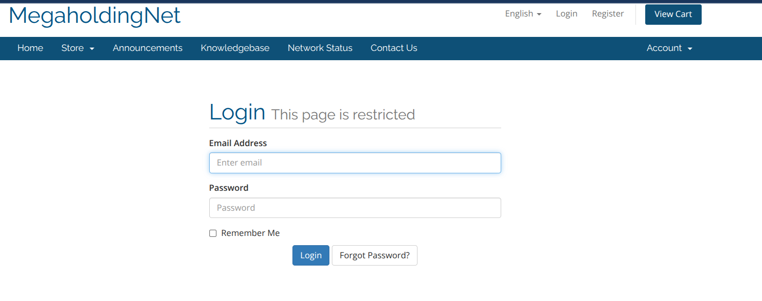 screen shot of web site at mholding.biz 
it looks exactly like the one for global-host.net